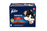 Hrana umeda pentru pisici adulte Purina Felix Fantastic cu vita, iepure, pui si miel, plic, 24 x 85 g
