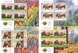 Romania 2024 - Ziua mondiala a rezervatiilor naturale Minicoli 4 timbre LP 2448, Fauna, Nestampilat