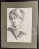 Pictura Irina Codreanu - Portret, 27x20 cm, Pictor Roman, ART