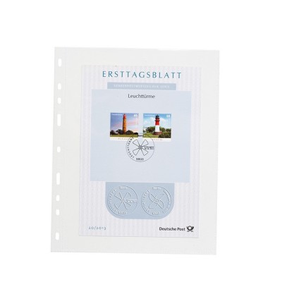 Set 50 folii SH252 cu 1 buzunar, PP, pentru bancnote foto