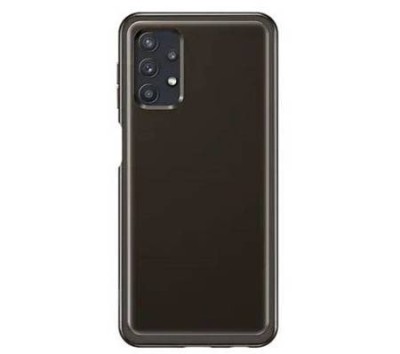 Husa Samsung Soft Clear Cover for Galaxy A32 5G EF-QA326TBE Black foto