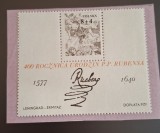 Polonia MNH 1977 - colita - Hermitage Lelingrad pictura Rubens