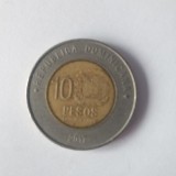 Moneda 10 pesos Republica Dominicana 2017