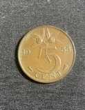 Moneda 5 cenți 1955 Olanda