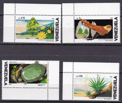 Venezuela 1982 fauna si flori MI 2197-2200 MNH foto