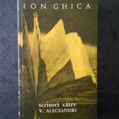 ION GHICA - SCRISORI CATRE V. ALECSANDRI