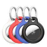 Husa Apple AirTag Dux Ducis cu carabina de prindere, negru alb albastru rosu