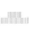 Barete led TV Samsung 48&quot;, UE48H, D4GE-480DCA-R3, 6x6 led+6x3 led BN96-30453A, Oem