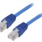 Patch cord F/UTP Cat5e Albastru 2m Ecranat