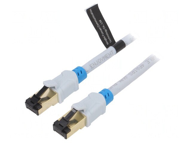 Cablu Patch Cord S/FTP Cat6 PVC Gri 3m RJ45