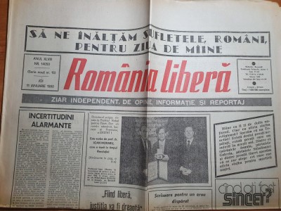 romania libera 11 ianuarie 1990-articole si foto revolutia romana foto