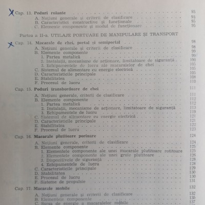 MASINI DE RIDICAT, TRANSPORTAT SI UTILAJE PORTUARE- O.TANASESCU-1978 R4. foto