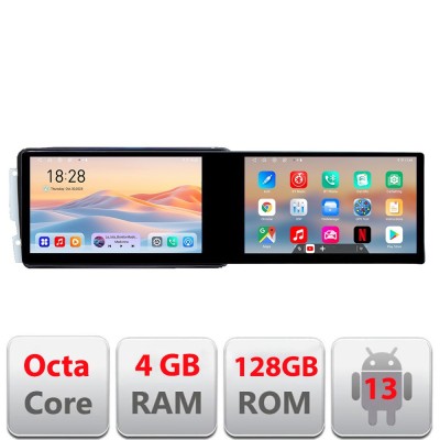 Navigatie Mercedes C 2001-2004 CLK G Kit-171 Edotec 2 ecrane 8 core 4+128 21.6 inch Incell android Wifi 5Ghz gps internet CarStore Technology foto