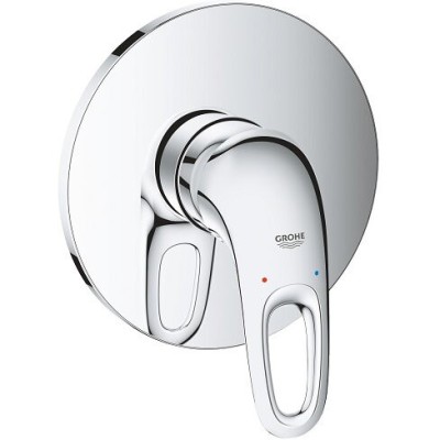 Baterie dus monocomanda incastrata, crom, Grohe Eurostyle foto