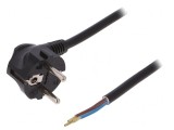 Cablu SCHUKO CEE 7/7 &icirc;n unghi cu mufă PVC