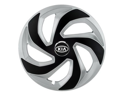 Set 4 capace roti Rex Gri-Negru R14 pentru gama auto Kia foto