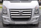 Ornament Grila Inox VW Crafter Fata, Design Personalizat, Otel Inoxidabil Lucios, Montare Banda Dublu Adeziva