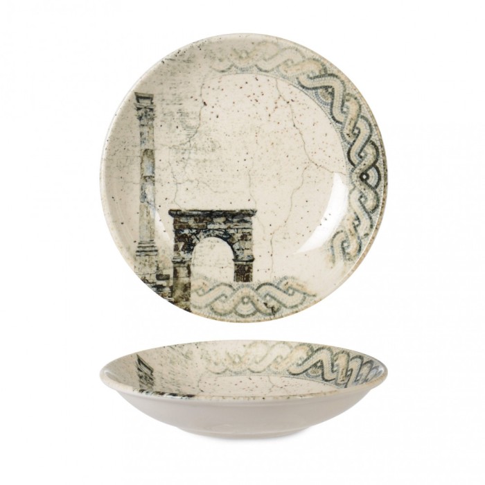 Rinart Farfurie ad&acirc;ncă - Remnant - Porţelan - 25 cm - set de 6