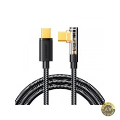 Cablu Date si Incarcare USB-C - USB-C Joyroom S-CC100A6 Angled 100W 1.2m Negru