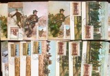 Lot Maxime ROMANIA 1977 militarie, arta pictura 27bucati cu stampile diferite