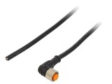 Cablu conector M12 8 PIN unghiular 5m IP67 30VAC 2A