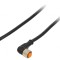 Cablu conector M12 8 PIN unghiular 5m IP67 30VAC 2A