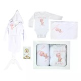 Cumpara ieftin Trusou Prima Baita, Personalizat cu Mesaj - &quot;Prima Baita cu Nasii&quot; Ursulet Roz cu Baloane - TPB199