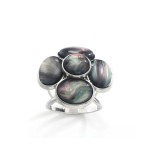 Inel esarfa Ochi de pisica argintiu