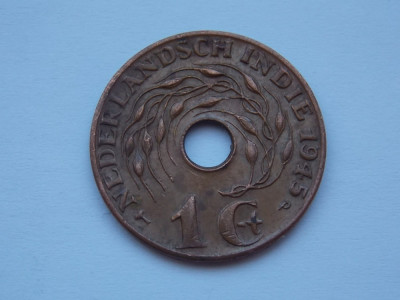 1 CENT 1945-P INDIILE OLANDEZE foto