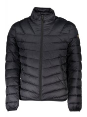 Jacheta matlasata barbati, cu 2 buzunare exterioare, fara gluga, logo, negru, 2XL