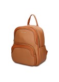 Pierre Cardin, Rucsac din piele ecologica cu bareta ajustabila, Maro cognac