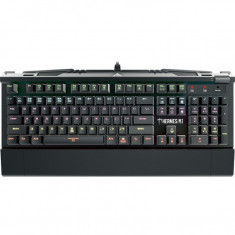 Tastatura Gamdias Hermes M2 , Gaming , Mecanica , Iluminare LED RGB , Optical Brown