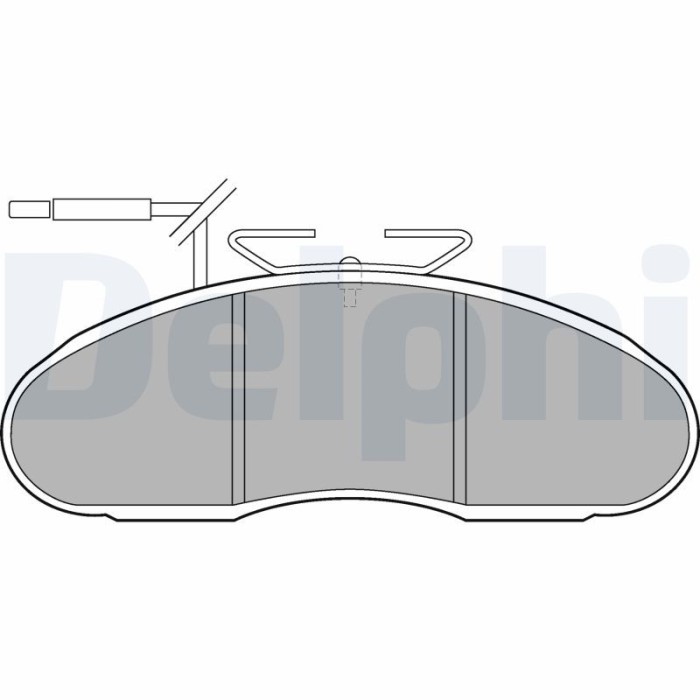 DELPHI LP1105 set placute frana,frana disc