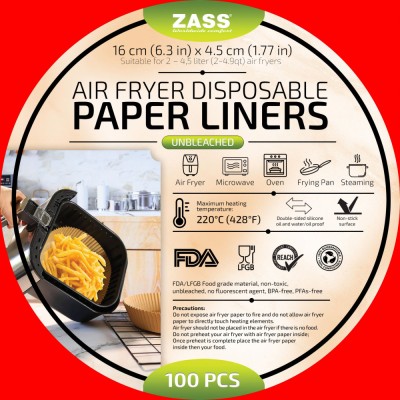 Set 100 buc Hartie de copt pentru friteuza cu aer cald airfryer ZASS ZPL 01 - NOU foto