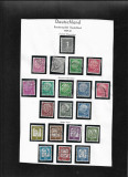 Germania 1959 1961 foaie album cu 20 timbre, Stampilat