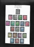 Germania 1959 1961 foaie album cu 20 timbre