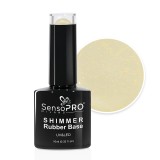 Cumpara ieftin Shimmer Rubber Base SensoPRO Milano - #28 Pearly Golden, 10ml