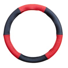 Husa Volan Piele Naturala Perforata Rosu 37-39CM