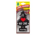 Odorizant auto tip bradut Arbre Magique Black Pine, parfum intens
