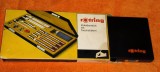 trusa set compas compasuri 4 rotringuri ROTRING - DESEN TEHNIC