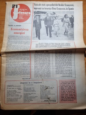 flacara 24 mai 1979-ceausescu vizita in spania,art. motru,corabia,cenaclul foto
