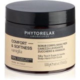 Phytorelax Laboratories Comfort &amp; Softness Vanilla exfoliant pentru netezire pentru brațe, picioare și corp 500 ml