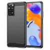 Husa Xiaomi Redmi Note 11 Pro 4G Note 11 Pro 5G Carbon Negru Techsuit