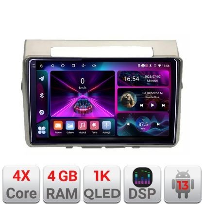 Navigatie Toyota Verso intre anii 2004-2009 Android radio gps internet 4+64 InCell Display 1K Kit-VERSO-2004+EDT-E209-RK CarStore Technology