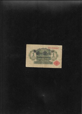 Germania 1 marca mark 1914 seria931806055 stampila rosie foto