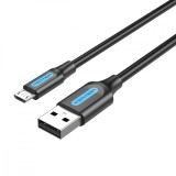 Cablu alimentare si date Vention, USB 2.0 (T) la micro USB (T), 0.5m rata transfer 480 Mbps, invelis PVC, negru, &quot;COLBD&quot; (timbru verde 0.18 lei) - 692