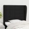 vidaXL Tăblie de pat cu aripioare, negru, 83x23x118/128 cm, textil 3117932