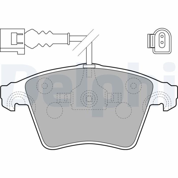 DELPHI LP1914 set placute frana,frana disc