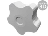 Buton de Reglare &Oslash; 50mm M12 H32mm