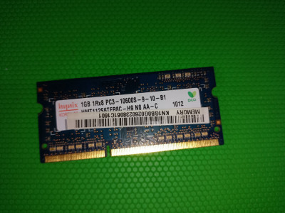 Memorie laptop DDR3 1Gb 1333Mhz PC3-10600S model Hynix foto